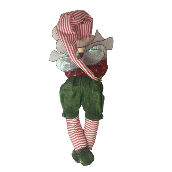 Mark Roberts Christmas Fairy Elf Ornament  With Glittery Wings - Picture 2 of 9